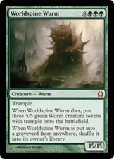 Magic The Gathering: WORLDSPINE WURM , Return To Ravnica Rare-NM
