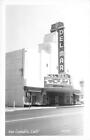RPPC SAN LEANDRO, CA Del Mar Kino Teatr Art Deco Alameda County lata 1940. Vintage