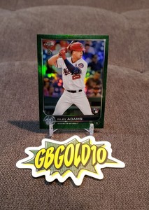 2022 Topps Ben Baller Riley Adams Parallel Green /99 Nationals RC Refractor