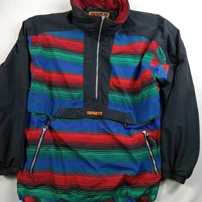 Obermeyer vintage ski pullover multicolored men’s jacket size Large READ - Image 1 of 4