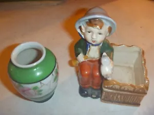 Vintage Occupied Japan Mini Vase & Planter - Picture 1 of 13