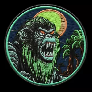 Skunk Ape Patch Iron-on Applique Cryptid Badge, Myth Legend Folklore Paranormal - Picture 1 of 12