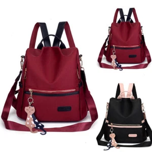 Lady Waterproof Anti-Theft Backpack Rucksack School Travel Shoulder Bag Handbag♤ - Picture 1 of 8