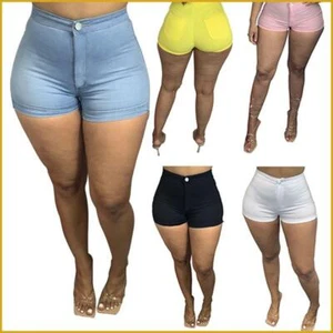 Pantalones COrtos De Cintura Alta Informales De Verano PaRa Mujer Mini VestidoS - Picture 1 of 11