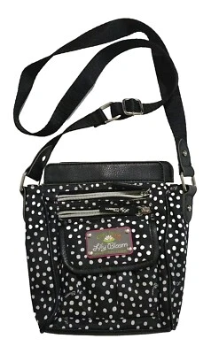 Bolso Bandolera Pequeño Lily Bloom Green Living Lunares Negro Blanco Reciclado Foto 1 de 4