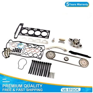 Head Gasket Bolts Timing Chain Kit Water pump For 07-08 Chevrolet G5 HHR 2.2L - Picture 1 of 10