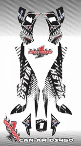 Can-Am DS 450 DS450 ATV SEMI CUSTOM GRAPHICS KIT WALSH CANAM - Picture 1 of 1