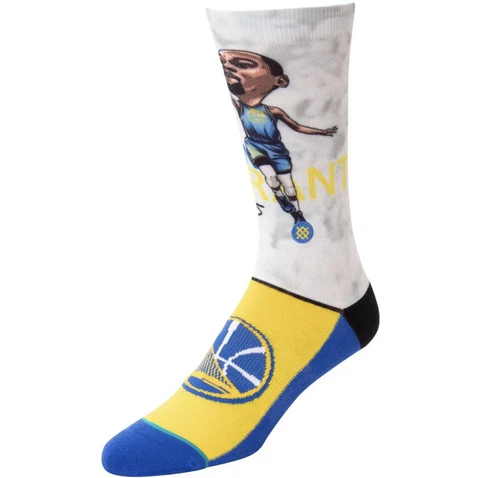 Kevin Durant Golden State Warriors Stance Big Head Crew Socks Size Medium 6-8.5 Cover