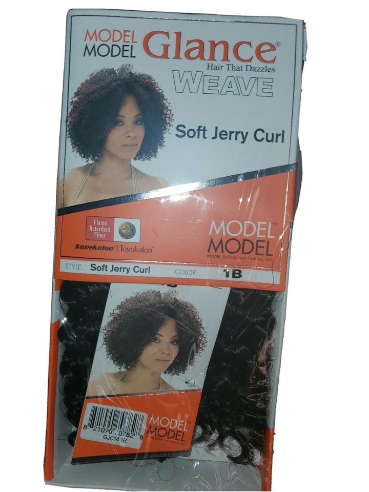 Model Glance Weave Soft Jerry Curl Color 1B Hair That Dazzles Flame Retardant - Image 1 of 4