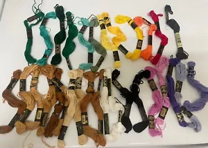 Lot of 31 Embroidery Floss - Skeins DMC Craft Supplies Assorted Colors - Picture 1 of 12