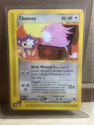 Chansey 72/165 Uncommon Expedition WOTC Vintage Pokemon  - Image 1 of 2