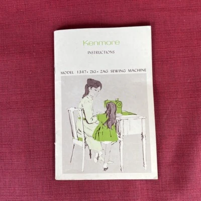 Libro manual de instrucciones Kenmore para máquina de coser en zigzag modelo 1347 de Sears Foto 1 de 4