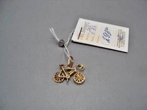 Nice Pendant Form bicycle gold 14k New 585Ukraine weight 1.33 g new with tag - Picture 1 of 8