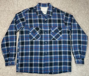 Cranbrook Vintage Flannel Men's Button Up Long Sleeve Shirt Size 15-15 1/2 - Picture 1 of 11