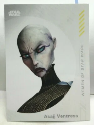Asajj Ventress The Clone Wars 2019 Topps On Demand Women of Star Wars #9 SP /700 - Image 1 of 2