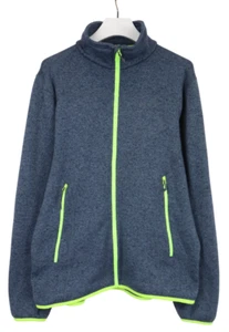 SALEWA Polarlite Sweatshirt Men's 2XL Blue Fleece High Neck Full Zip - Picture 1 of 14