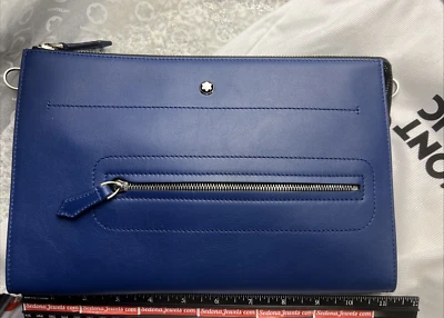 Precio de venta sugerido por el fabricante $830 - Bolso de mano suave Montblanc Selection azul 130058 Foto 1 de 4