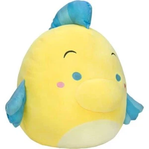 Juguete de peluche Kellytoy Disney Squishmallows Flounder La Sirenita RARO 8 pulgadas - Imagen 1 de 4