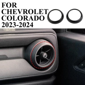 Carbon Fiber Style Central Sides Air Vents Trim Cover For Chevrolet Colorado - Foto 1 di 5