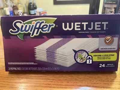 Refil de almofada de limpeza de piso Swiffer WetJet multi-superfície, contagem de 24, - Imagem 1 de 3