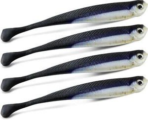 4 Drop Shot Gummifisch-Köder aus superweichem Soft-Material, verschiedene Farben - Bild 1 von 8