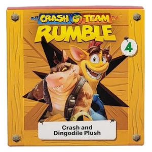 Crash Bandicoot Crash Team Rumble McDonald's Toy #4 Crash & Dingodile Plush 2023 - Picture 1 of 2