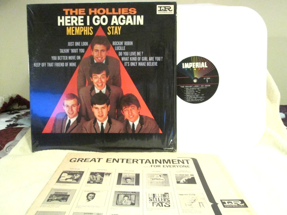 THE HOLLIES HERE I GO AGAIN ORG 1964 MONO BRITPOP DEBUT IN SHRINK! STUNNING!! Foto 1 de 4