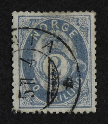 CKStamps: Colección de estampillas de Noruega Scott #17 usadas delgadas Foto 1 de 2