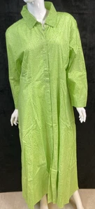 Julia Amory Women's Green 100% Cotton Made In India Dress, Size XL - Picture 1 of 12