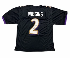 Nate Wiggins Signed Jersey Baltimore Ravens Autographed Auto JSA - Picture 1 of 2