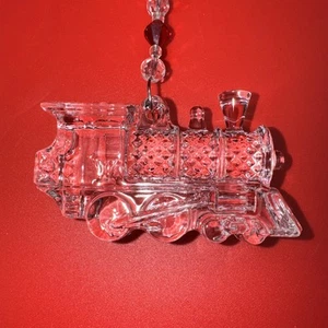 Waterford Crystal 2017 Annual Train Engine Ornament # 40023153 Boxed w/enhancer - Picture 1 of 8