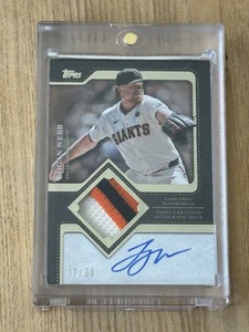 2025 Topps Series 2 Logan Webb Flagship Auto Patch Silver /50 Giants - Picture 1 of 2