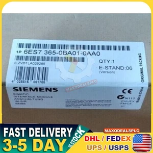 1 pieza nuevo Siemens 6ES7365-0BA01-0AA0 6ES7 365-0BA01-0AA0 envío rápido - Imagen 1 de 1