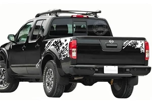 Mud Splash Stripe Graphics Sticker For Nissan Frontier Trunk Side Tailgate Decal - Picture 1 of 8