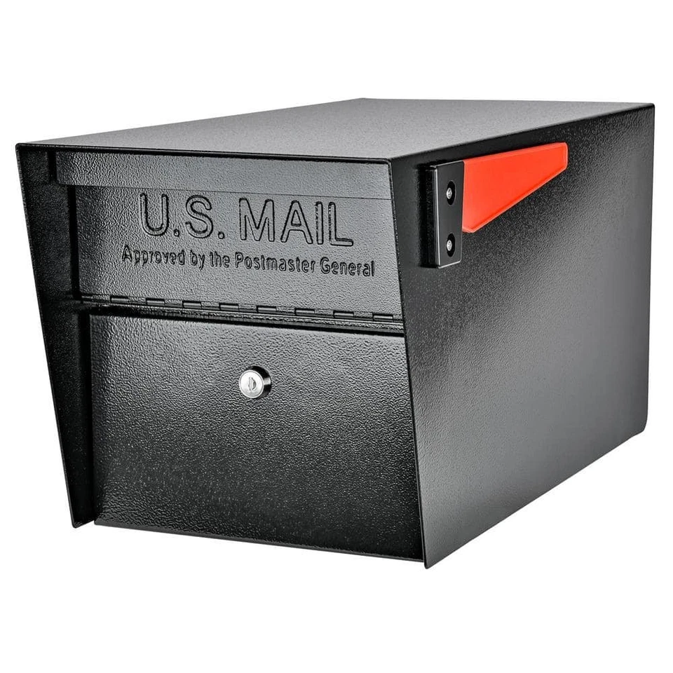 Mail Boss 7506BB Mail Manager Locking Security Mailbox - Black