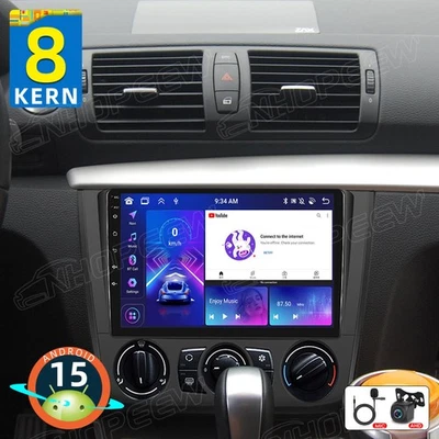 6+128GB Android 15 Autoradio GPS Carplay DSP Für BMW 1er E81 E82 E87 E88 2004-11 - Bild 1 von 4