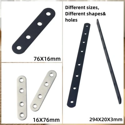 Soportes metálicos planos placa de montaje cuadrada recta placa de metal recta Foto 1 de 4