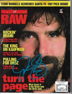 WWE MICK FOLEY  Signed WWE Raw  Magazine 2/2000  JSA - Picture 1 of 1