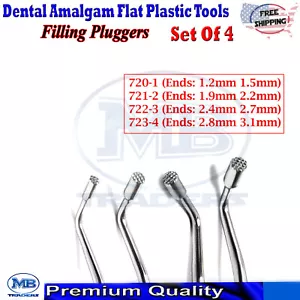 Condensores de relleno compuesto de amalgama dental enchufe de plástico plano laboratorio restaurador - Imagen 1 de 6