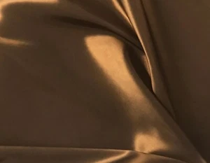 Orange Black Iridescent Taffeta Fabric 60” Width Sold By The Yard - Picture 1 of 3