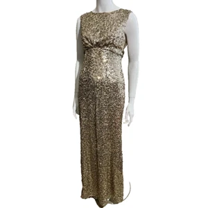 Jenny Packham golden sequin Carrie evening gown, size 12 - Picture 1 of 7