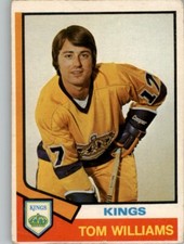 1974-75 O-PEE-CHEE HOCKEY #394 TOM WILLIAMS LOS ANGELES KINGS