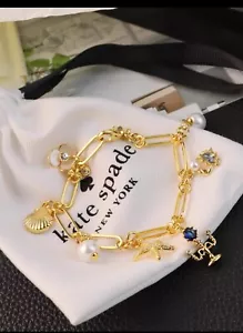 Kate Spade New York Women's sea shell crab Heart Fashion love bracelet*2 - Picture 1 of 3