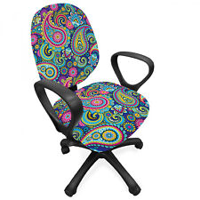 Paisley Office Chair Slipcover Bohem Colorful