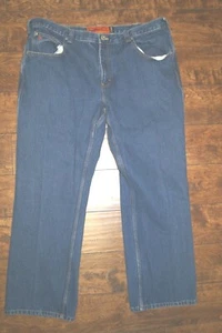 Jesse James Mens Classic Straight Jeans Blue Pocket 100% Cotton Work Fit 40 x 30 - Picture 1 of 8
