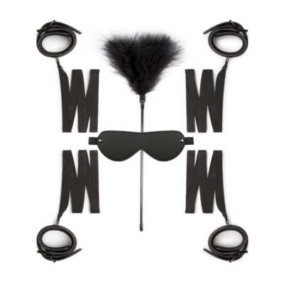 Fetish Collection Beginners Four-Piece Bondage Fantasy Kit, Black - image 1 of 4