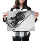 A3 - Classical Violin Music Cool Poster 42X29.7cm280gsm(bw) #38593