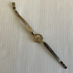 VTG WALTHAM WOMEN'S WRIST WATCH GOLD TONE - FOR PARTS OR REPAIR ONLY - Picture 1 of 8