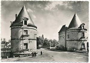 Chatellerault France Bridge Towers Tours du Pont Henri IV La Vienne River - Bild 1 von 2