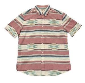 NUEVO CON ETIQUETAS Camisa Faherty Abotonada Costa Para Hombres XL Azteca Verano Ikat S/S Algodón Orgánico - Imagen 1 de 7